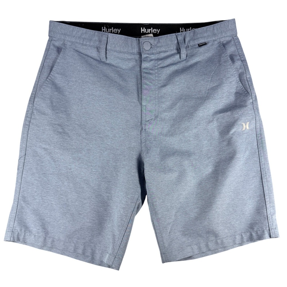 Hurley Hybrid Spacedye Walk Shorts Blue 34 Polyester Spandex Mens